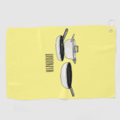 Serviette De Golf Illustration des jeux de cuisine (Horizontal)
