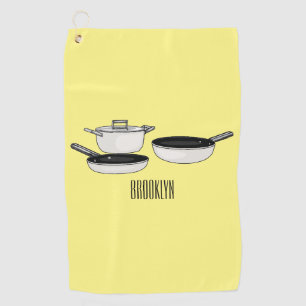 Serviette De Golf Illustration des jeux de cuisine