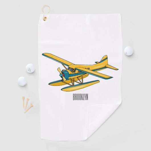 Serviette De Golf Illustration d'hydravion (En situation)