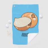 Serviette De Golf Illustration d'oignon (En situation)