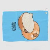 Serviette De Golf Illustration d'oignon (Horizontal)