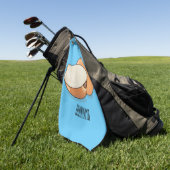 Serviette De Golf Illustration d'oignon (Vert)