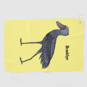 Serviette De Golf Illustration d'oiseau de cordonnier (Horizontal)