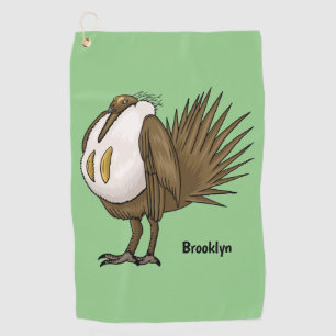 Serviette De Golf Illustration d'oiseau de tétras des armoises