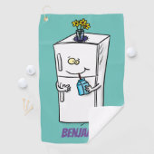 Serviette De Golf Illustration drôle de réfrigérateur (En situation)
