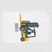Serviette De Golf Illustration du chariot élévateur (Horizontal)