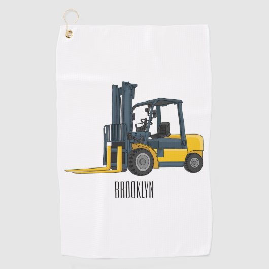Serviette De Golf Illustration du chariot élévateur (Devant)