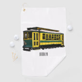 Serviette De Golf Illustration du chariot Mata (En situation)