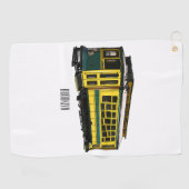 Serviette De Golf Illustration du chariot Mata (Horizontal)