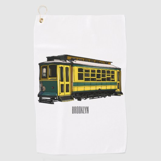 Serviette De Golf Illustration du chariot Mata (Devant)