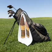 Serviette De Golf Illustration du cône de crème glacée (Vert)