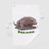 Serviette De Golf Illustration du dragon de Komodo (En situation)