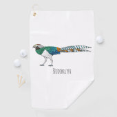 Serviette De Golf Illustration du faisan de Lady Amherst (En situation)