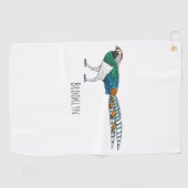 Serviette De Golf Illustration du faisan de Lady Amherst (Horizontal)