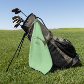 Serviette De Golf Illustration du faisan de Reeves (Vert)