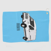Serviette De Golf Illustration du fourgon de livraison (Horizontal)