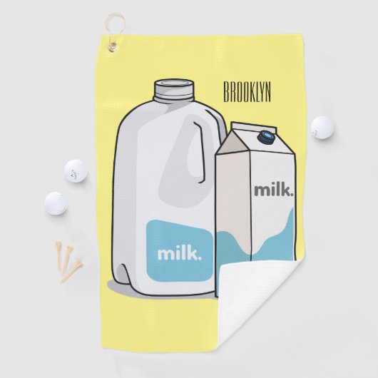 Serviette De Golf Illustration du lait (En situation)
