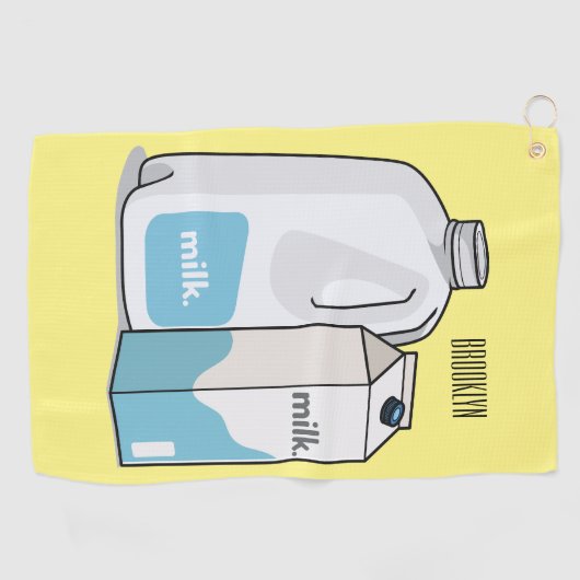 Serviette De Golf Illustration du lait (Horizontal)
