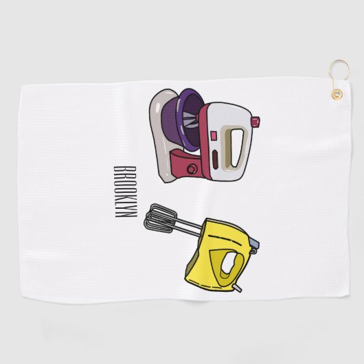 Serviette De Golf Illustration du mixer (Horizontal)