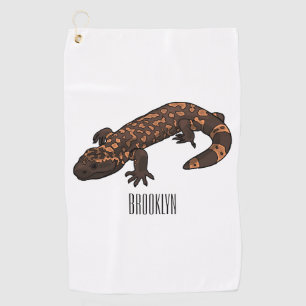 Serviette De Golf Illustration du monstre Gila
