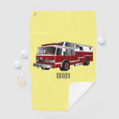 Serviette De Golf Illustration du moteur à incendie (En situation)