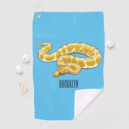Serviette De Golf Illustration du serpent python birman (En situation)