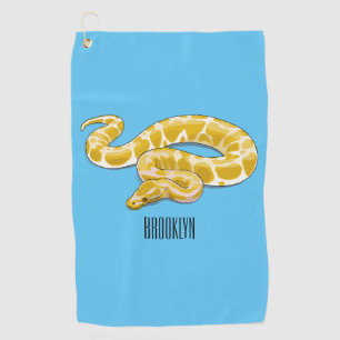Serviette De Golf Illustration du serpent python birman