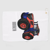 Serviette De Golf Illustration du tracteur (Horizontal)