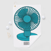Serviette De Golf Illustration du ventilateur (En situation)