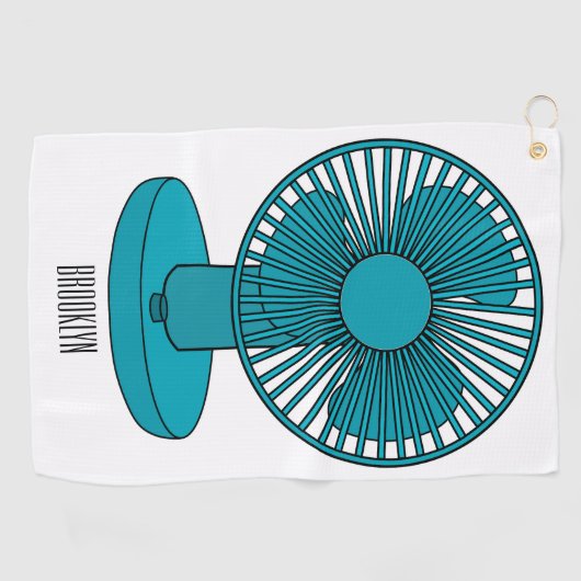Serviette De Golf Illustration du ventilateur (Horizontal)