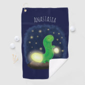 Serviette De Golf Illustration du ver vert mou (En situation)