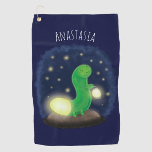 Serviette De Golf Illustration du ver vert mou