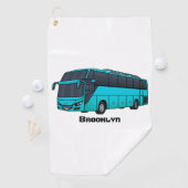 Serviette De Golf Illustration d'un autobus à passagers moderne (En situation)