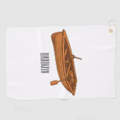 Serviette De Golf Illustration d'un bateau à roues (Horizontal)