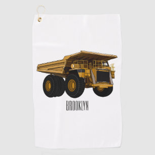 Serviette De Golf Illustration d'un camion à grande échelle