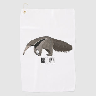 Serviette De Golf Illustration d'un dessin animé d'Anteater