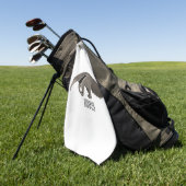 Serviette De Golf Illustration d'un dessin animé d'Anteater (Vert)