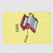 Serviette De Golf Illustration d'un fabricant de pâtes alimentaires (Horizontal)