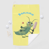 Serviette De Golf Illustration d'un insecte du cricket vert mou (En situation)