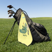 Serviette De Golf Illustration d'un insecte du cricket vert mou (Vert)