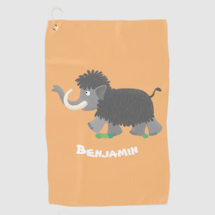 Serviette De Golf Illustration d'un mammouth laineux mou