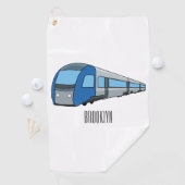 Serviette De Golf Illustration d'un train électrique (En situation)