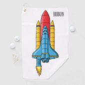 Serviette De Golf Illustration d'un vaisseau de fusées (En situation)