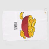 Serviette De Golf Illustration d'une puce de pomme de terre (Horizontal)