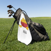 Serviette De Golf Illustration d'une puce de pomme de terre (Vert)