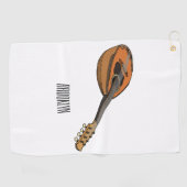 Serviette De Golf Illustration en mandoline (Horizontal)