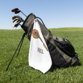 Serviette De Golf Illustration en mandoline (Vert)
