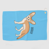 Serviette De Golf Illustration Fennec fox (Horizontal)