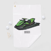 Serviette De Golf Illustration Jet ski (En situation)