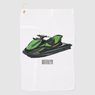Serviette De Golf Illustration Jet ski
